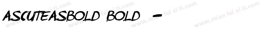 AsCuteAsBold Bold字体字体转换